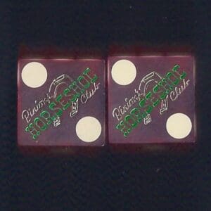 Horseshoe Club (Binion's) Dice Downtown Las Vegas, NV #1628