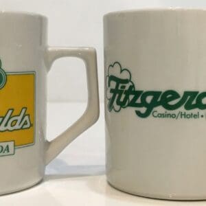 Fitzgerald's Hotel & Casino Reno, NV "His & Hers" Set of Coffee Mugs #1869
