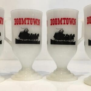 BoomTown Casino (Set of 4) Coffee Mugs #1872