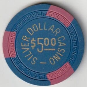 $5 Silver Dollar Casino Chip Las Vegas, Nevada #4014