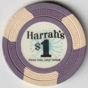 $1 Harrah's Hotel & Casino Chip Reno and Lake Tahoe, Nevada