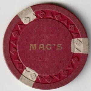 $5 MAC'S Casino Chip Reno, Nevada (Arodie) #4079