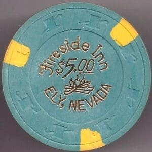 $5 Fireside Inn Casino Chip Ely, NV (NEW) #1136