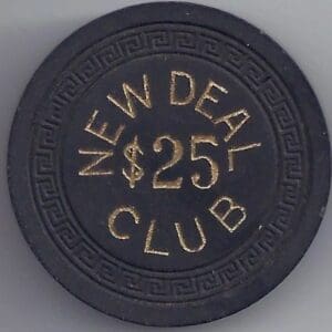 $25 New Deal Club Casino Chip Elko, NV #1141