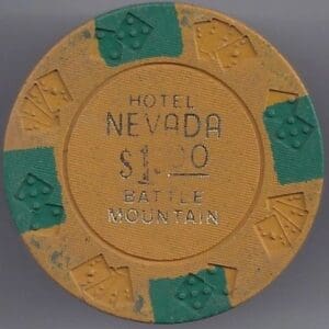 $1 Hotel Nevada Casino Chip Battle Mountain, NV #1325