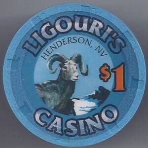 $1 Ligouri's "Jewel Of The Desert" Casino Chip (New) Henderson, NV #1334