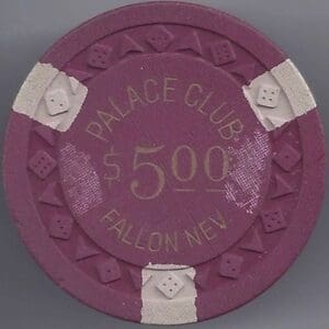 $5 Palace Club Casino Chip Fallon, NV #1376