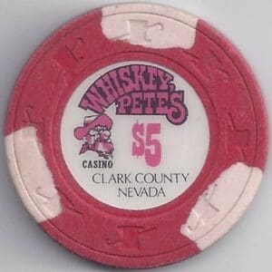 $5 Whiskey Pete's Casino Chip Clark County, NV #1391