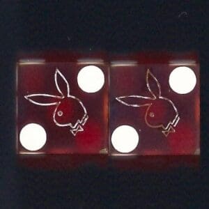 Playboy Casino Dice #007 Matched Set! Atlantic City, New Jersey #1626