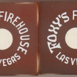 Foxy's Firehouse Casino Dice Red (Matching Set) Las Vegas, Nevada #5421