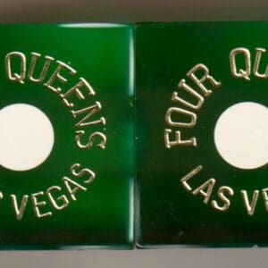 Four Queens Hotel & Casino Dice (Cancelled) Green Las Vegas, Nevada #5464
