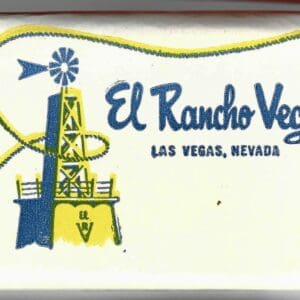 El Rancho Vegas Hotel & Casino (Sign of the Windmill) Bar Soap Las Vegas, Nevada #5490