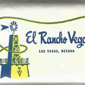 El Rancho Vegas Hotel & Casino (Sign of the Windmill) Larger Bar Soap Las Vegas, Nevada #5491